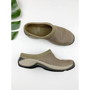 Merrell Encore Breeze 2 Clogs Comfort Shoes Tan Casual Slip On Women's 8.5